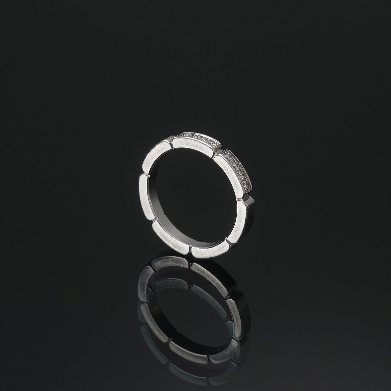 CARTIER(USED)까르띠에 다이아 12P 마이용 팬더 링#50