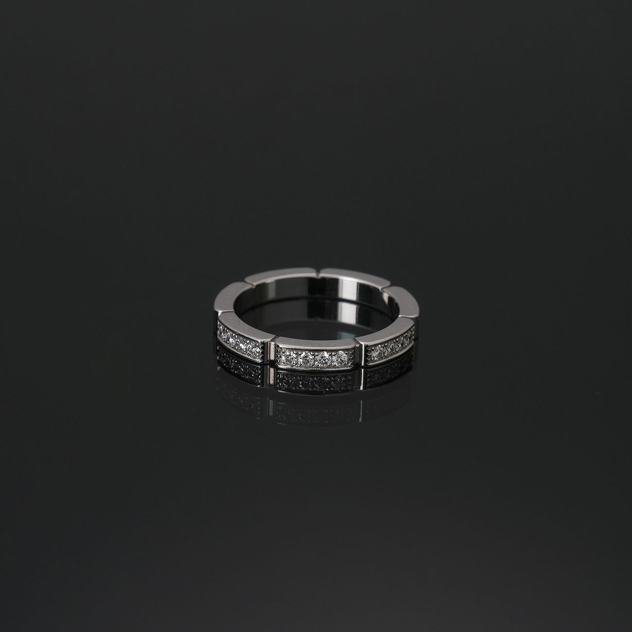 CARTIER(USED)까르띠에 다이아 12P 마이용 팬더 링#50