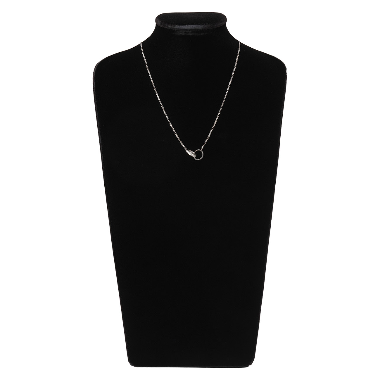 CARTIER(USED)까르띠에 다이아 러브 네크리스 세미 파베 세팅