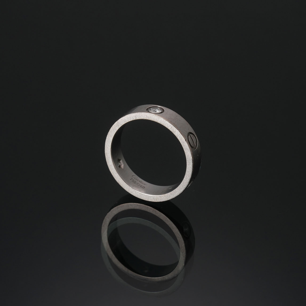 CARTIER(USED)까르띠에 3P 다이아 러브 클래식 링 #60