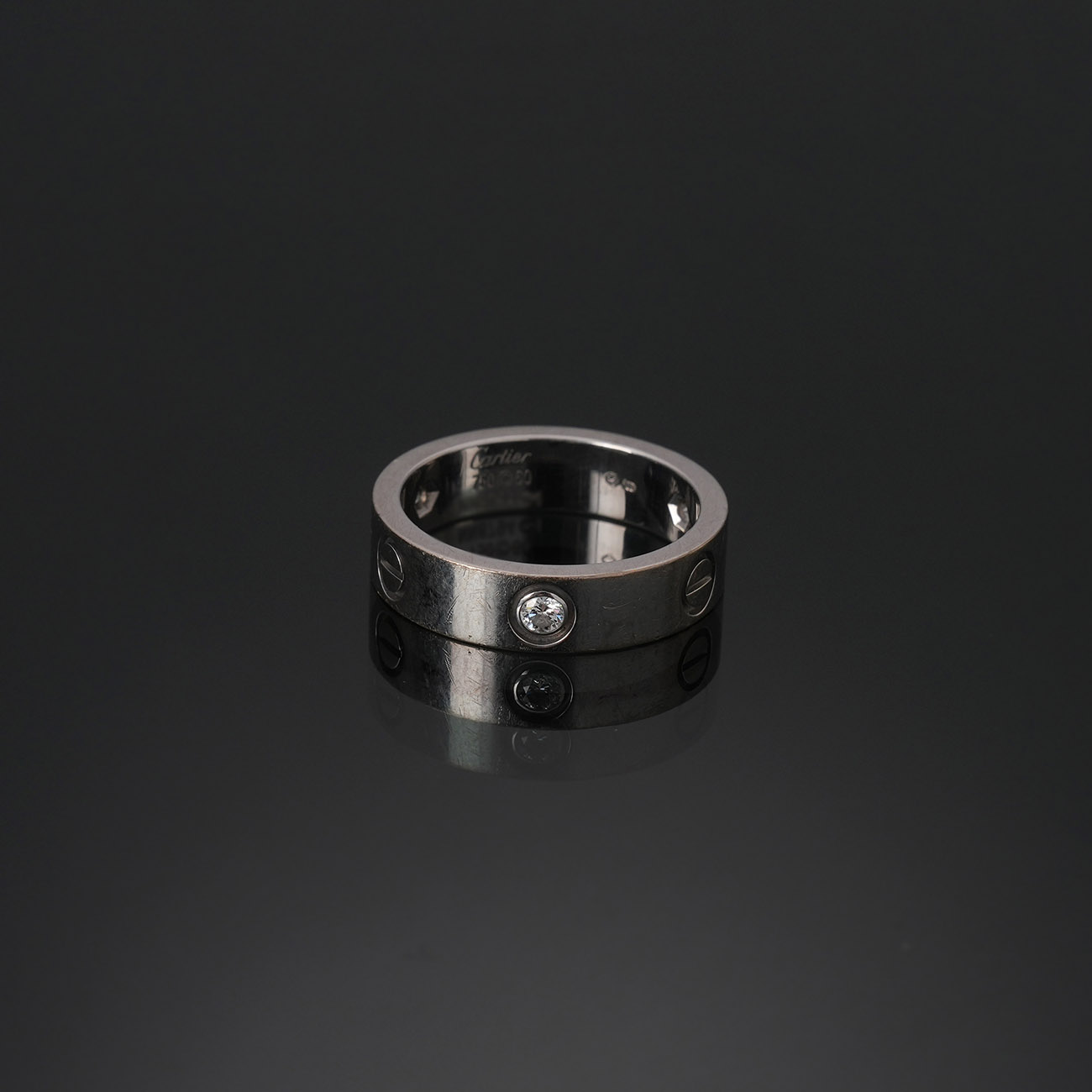 CARTIER(USED)까르띠에 3P 다이아 러브 클래식 링 #60