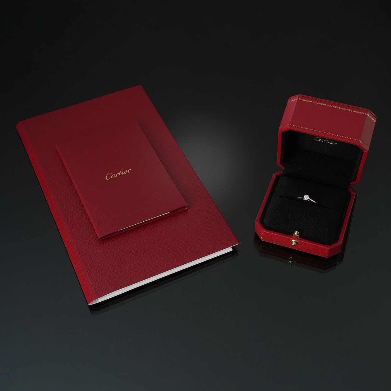 CARTIER(USED)까르띠에 솔리테어 0.32ct 다이아링#49
