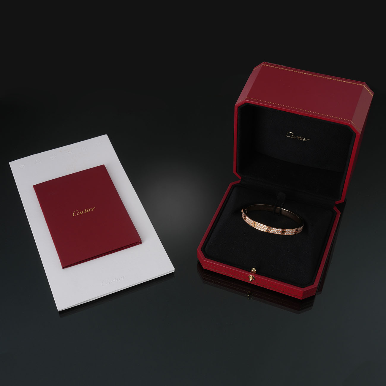 CARTIER(USED)까르띠에 다이아 파베 러브 브레이슬릿 클래식 #17