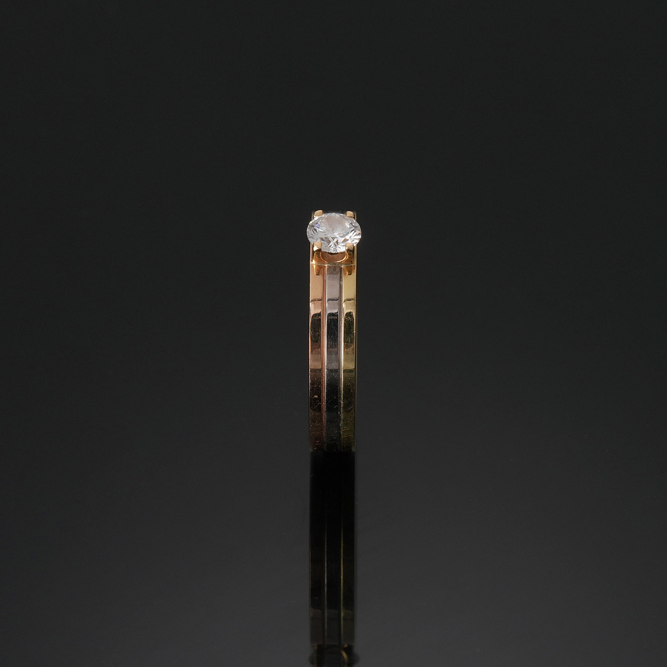 CARTIER(USED)까르띠에 방돔 솔리테어 0.27ct 웨딩밴드 #50