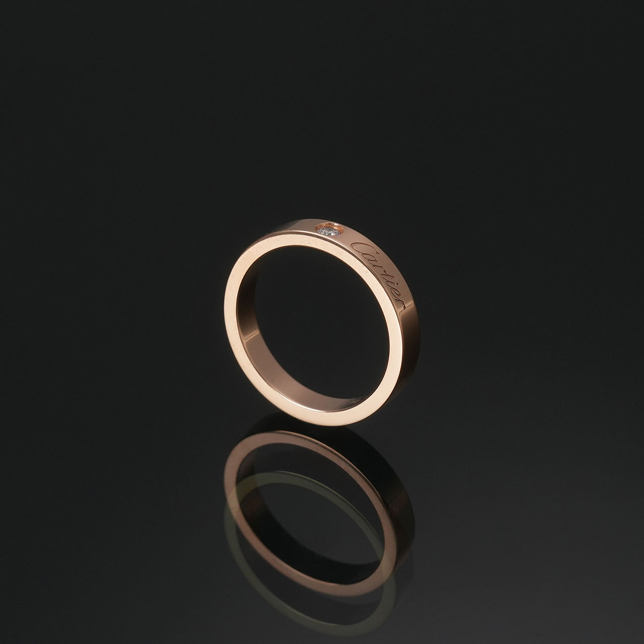 CARTIER(USED)까르띠에 C 드 까르띠에 1P 웨딩링 3mm #47