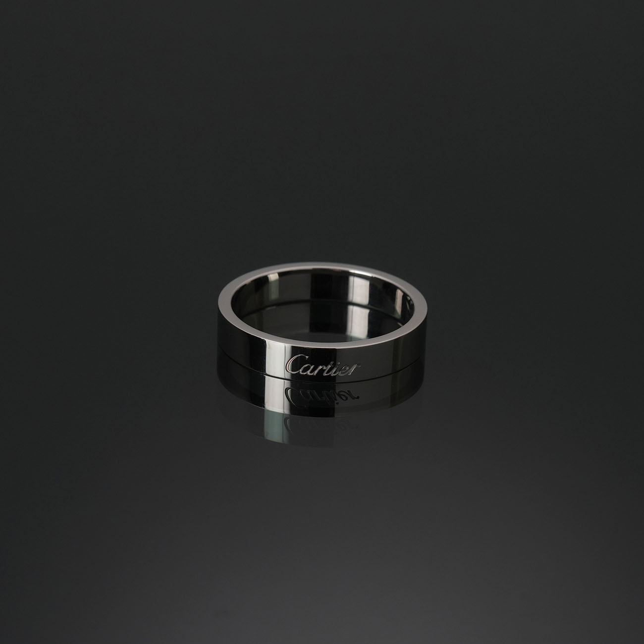 CARTIER(USED)까르띠에 C 드 까르띠에 플레티늄 웨딩링  4mm #61