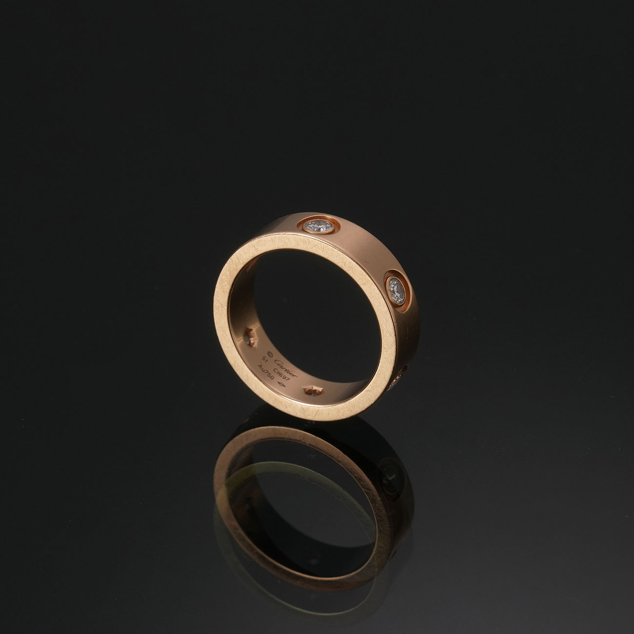 CARTIER(USED)까르띠에 러브링 6p #51
