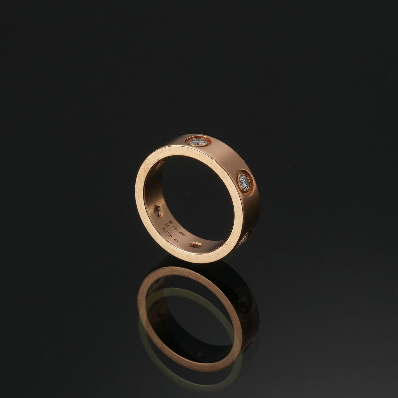 CARTIER(USED)까르띠에 러브링 6p #51