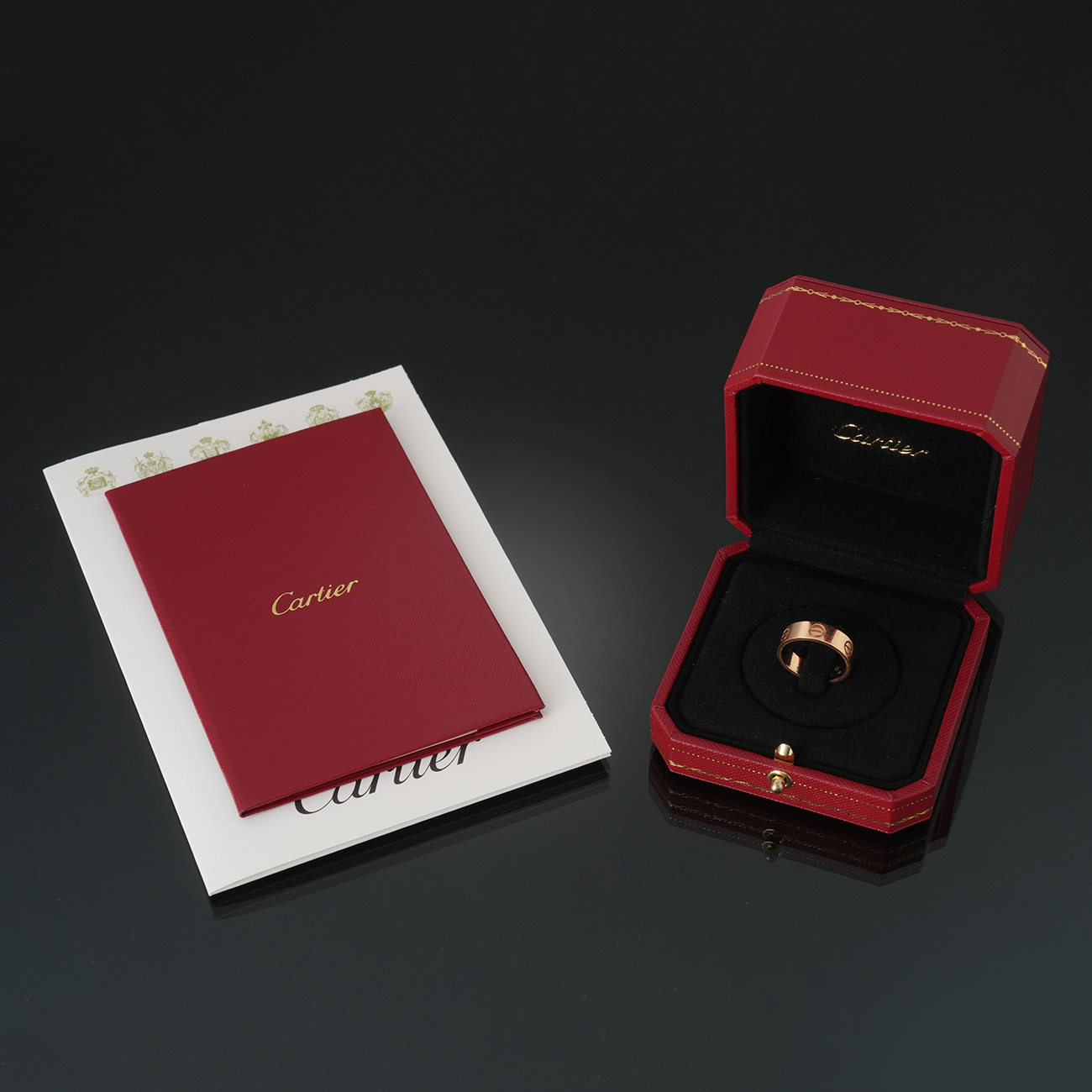 CARTIER(USED)까르띠에 러브 클래식 링 #52