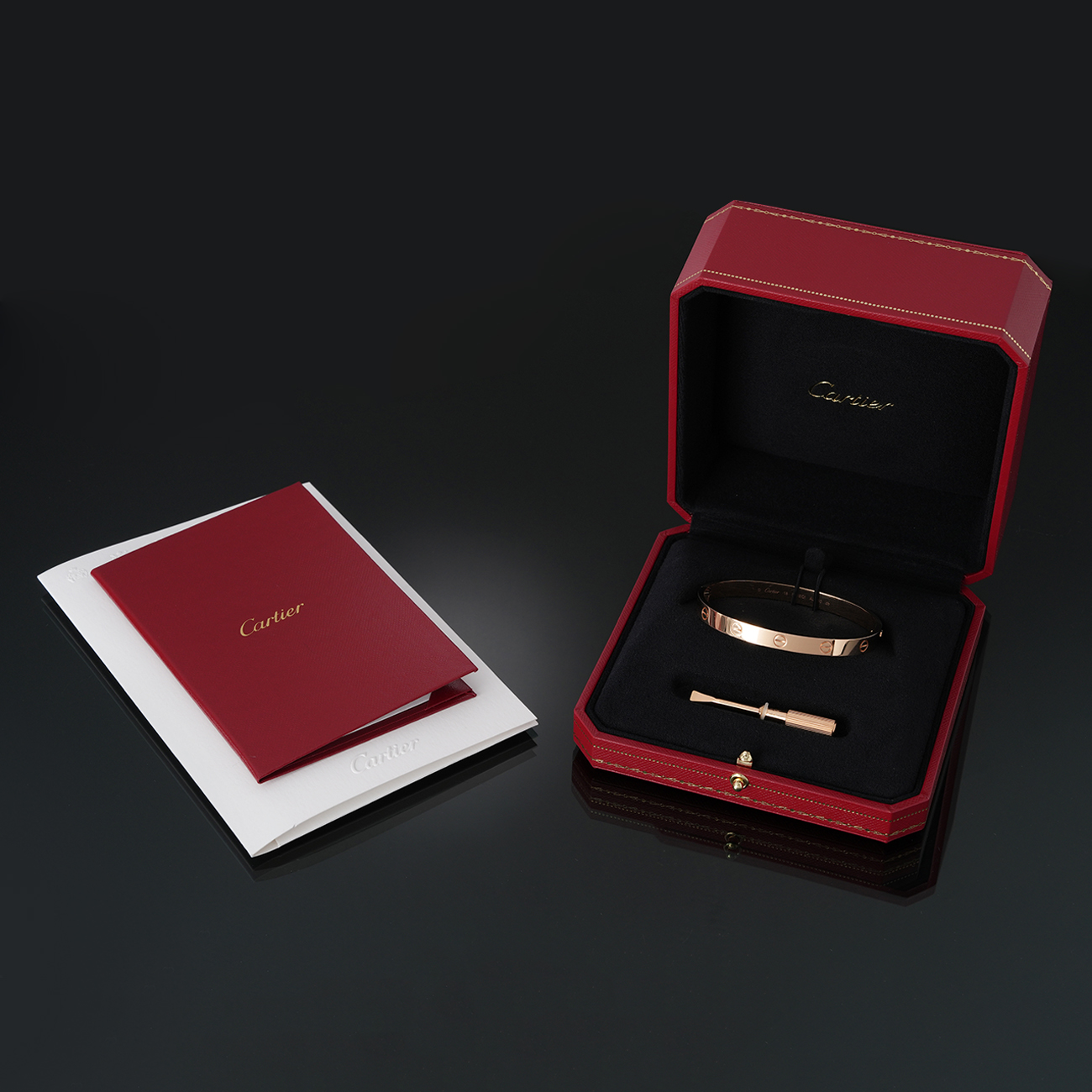 CARTIER(USED)까르띠에 러브 브레이슬릿 클래식 싱글 스크루 잠금장치 #18