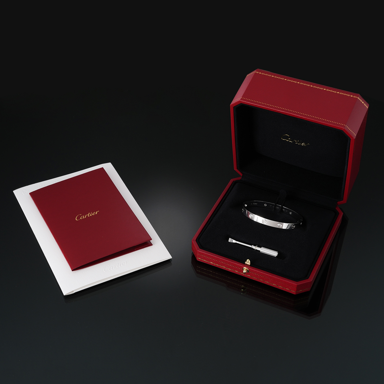 CARTIER(USED)까르띠에 다이아 4P 러브 브레이슬릿 #17