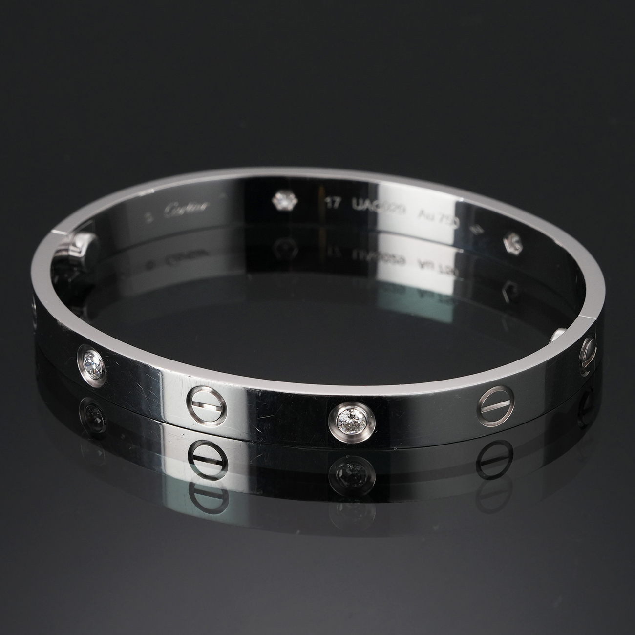 CARTIER(USED)까르띠에 다이아 4P 러브 브레이슬릿 #17