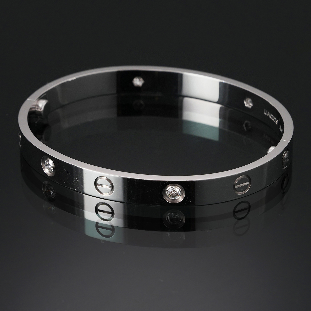 CARTIER(USED)까르띠에 다이아 4P 러브 브레이슬릿 #17