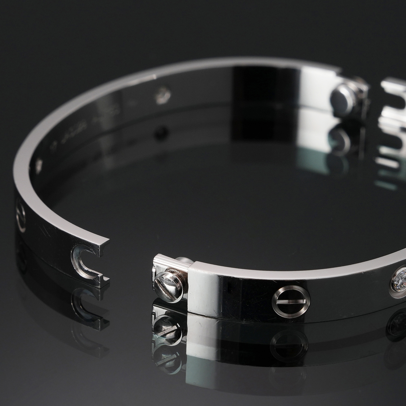 CARTIER(USED)까르띠에 다이아 4P 러브 브레이슬릿 #17