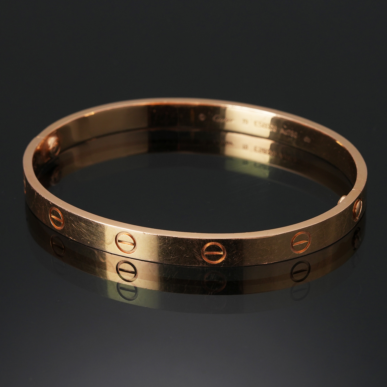 CARTIER(USED)까르띠에 러브 브레이슬릿 #19 로즈골드