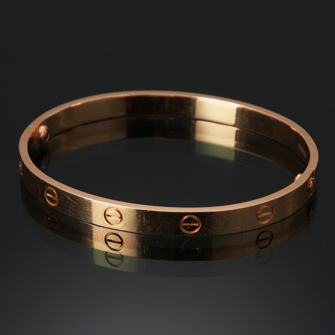 CARTIER(USED)까르띠에 러브 브레이슬릿 #19 로즈골드