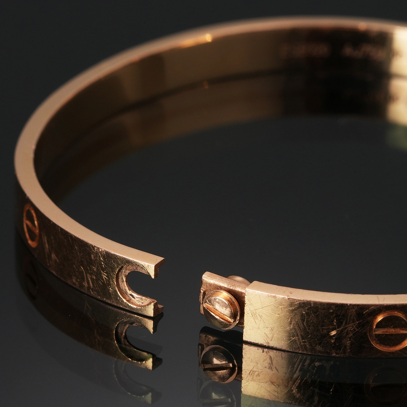 CARTIER(USED)까르띠에 러브 브레이슬릿 #19 로즈골드