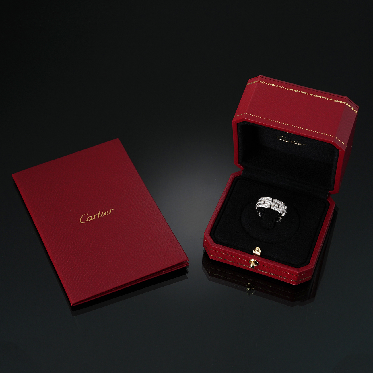 CARTIER(USED)까르띠에 마이용 팬더 다이아 링 #53