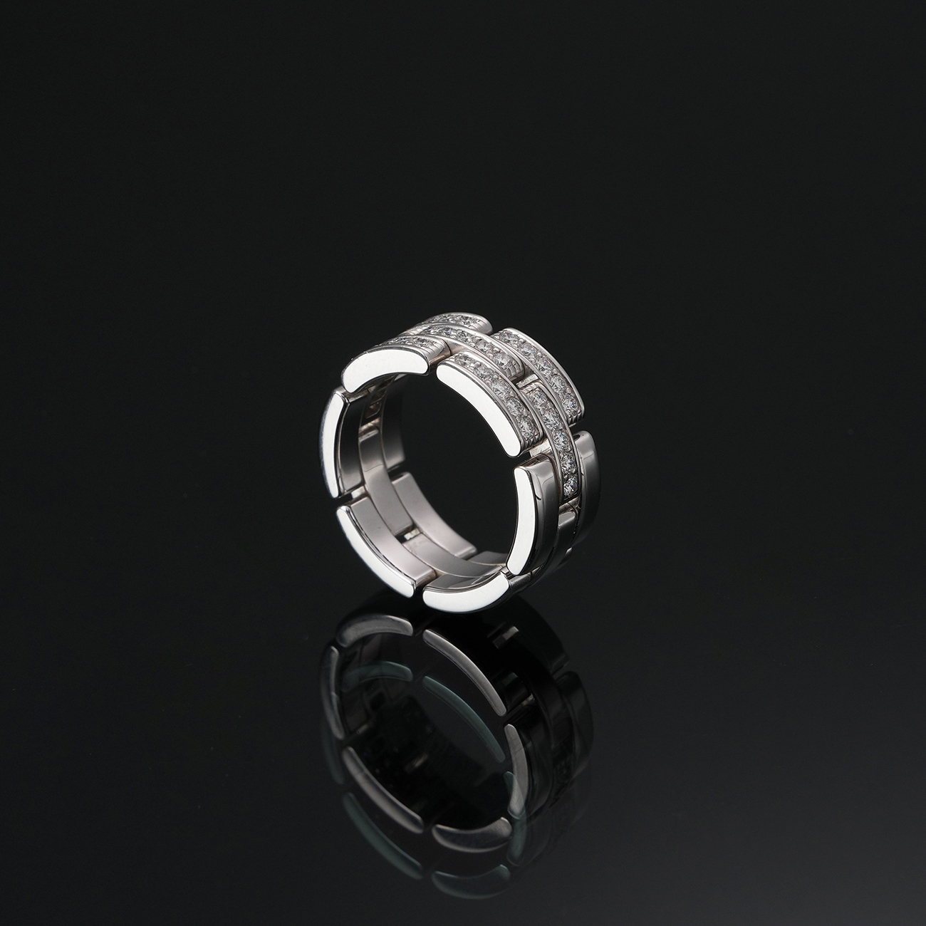 CARTIER(USED)까르띠에 마이용 팬더 다이아 링 #53