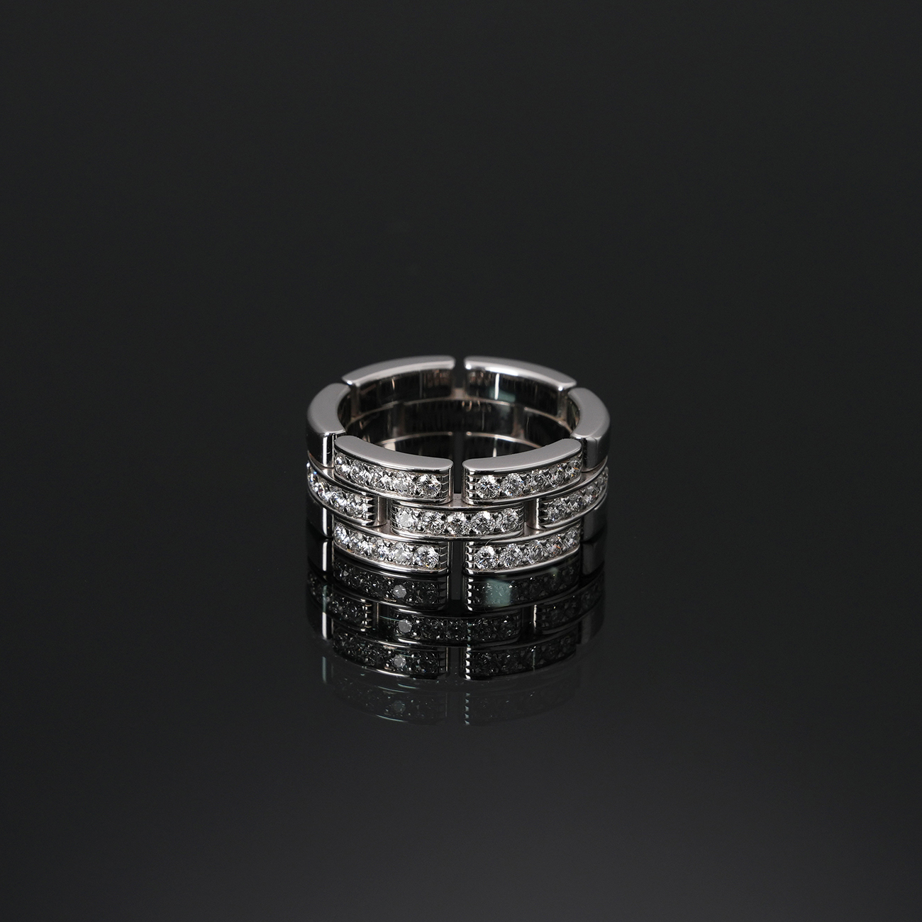 CARTIER(USED)까르띠에 마이용 팬더 다이아 링 #53