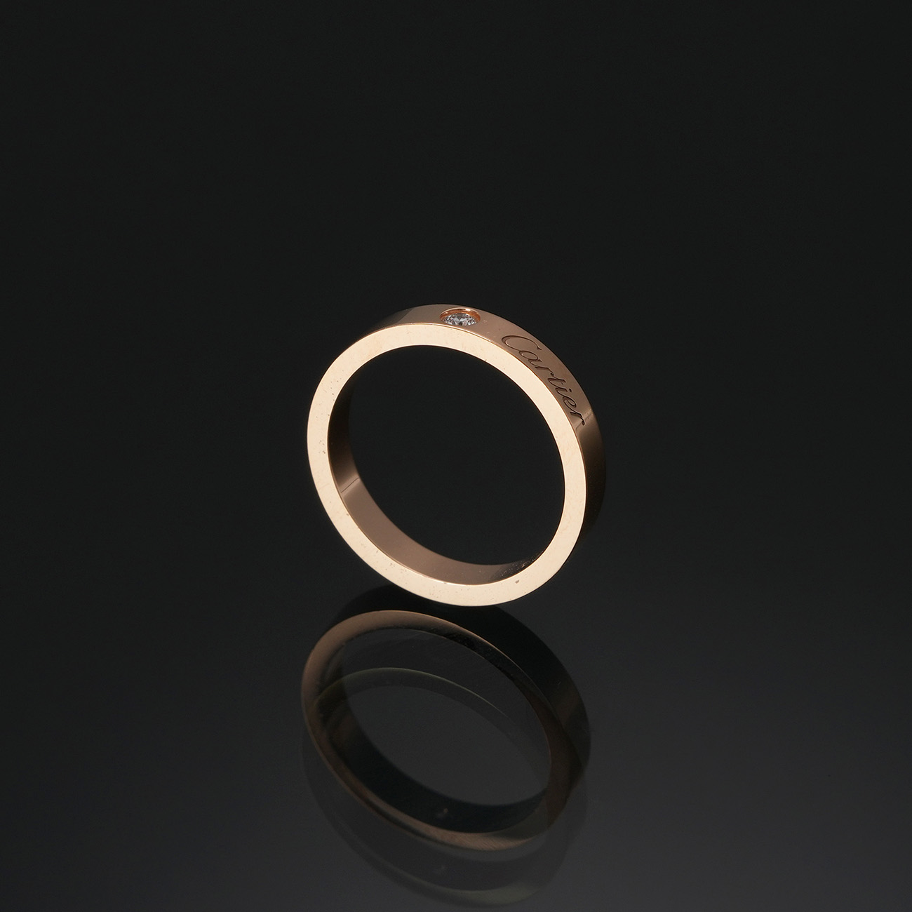CARTIER(USED)까르띠에 1P C 드 까르띠에 링 3mm #49