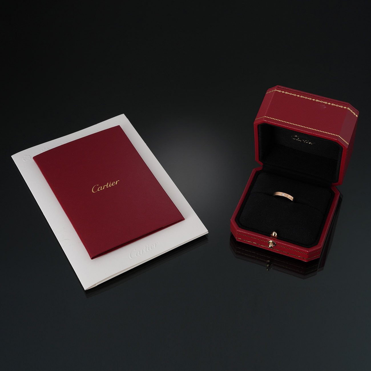 CARTIER(USED)까르띠에 1P C 드 까르띠에 링 3mm #49
