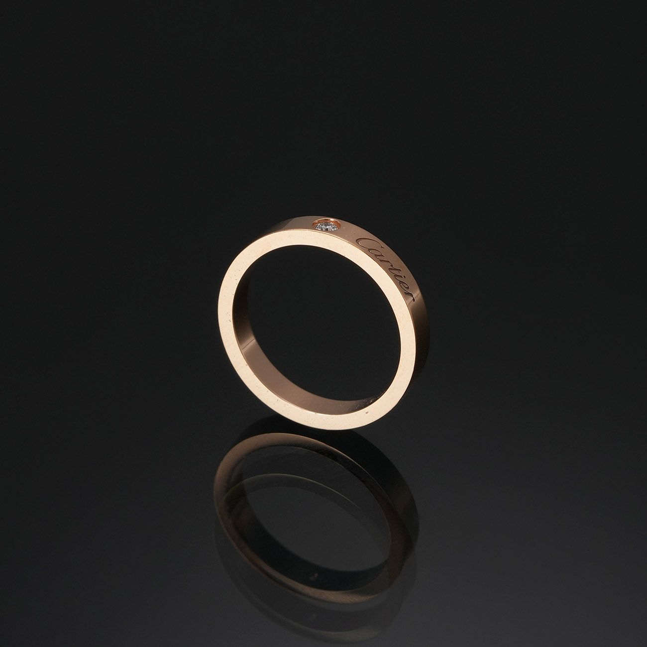 CARTIER(USED)까르띠에 1P C 드 까르띠에 링 3mm #49