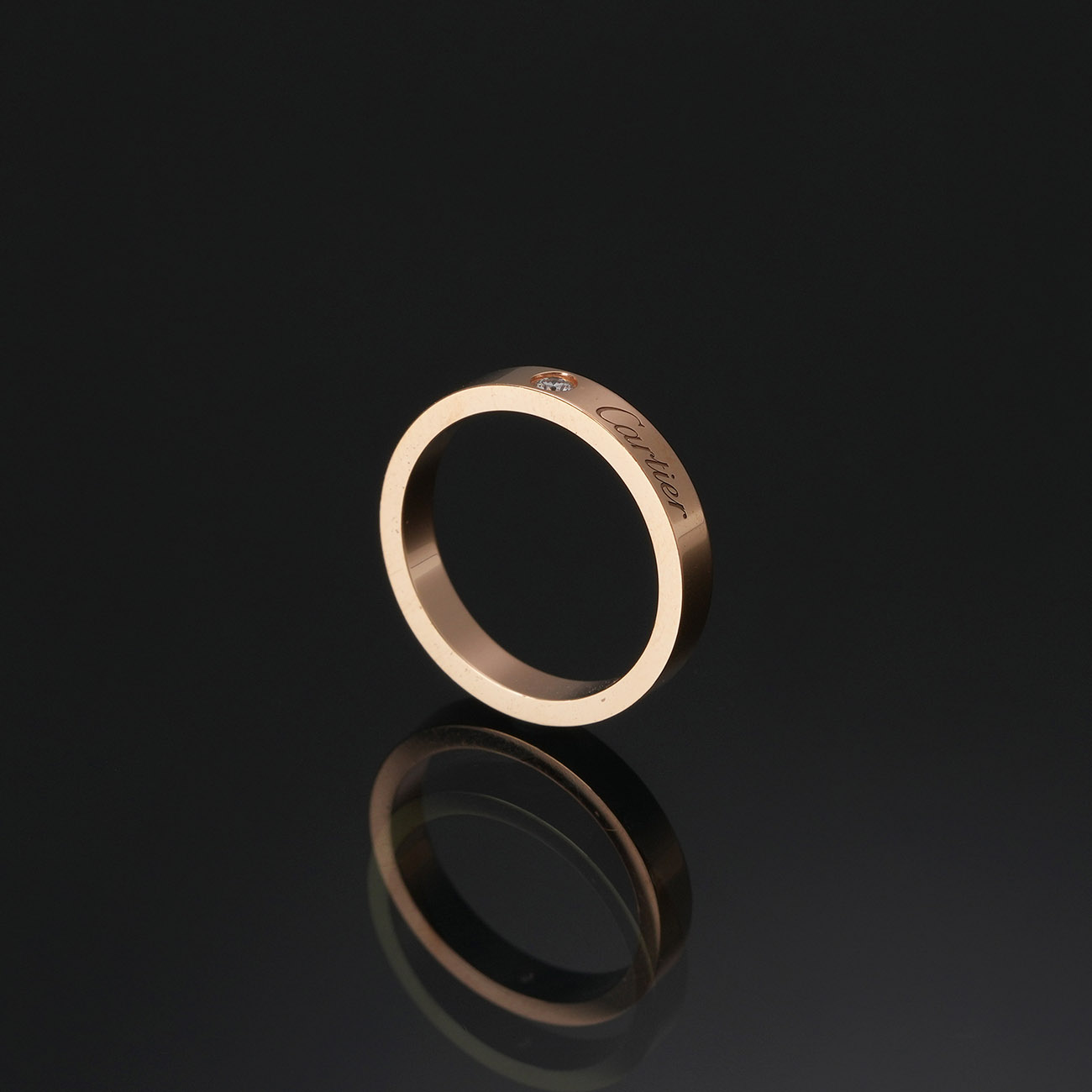 CARTIER(USED)까르띠에 1P C 드 까르띠에 링 3mm #49