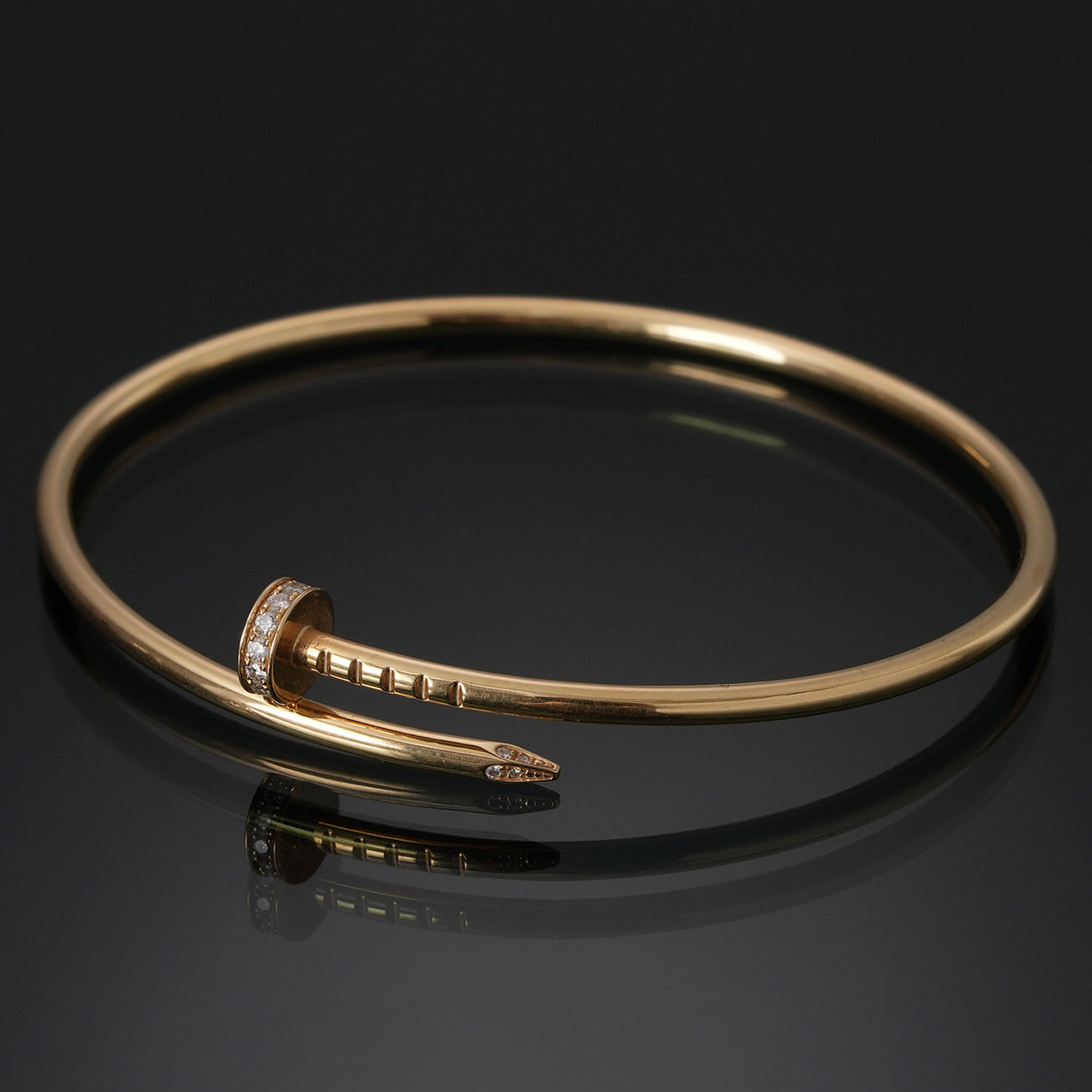 CARTIER(USED)까르띠에 저스트 앵 끌루 다이아 브레이슬릿 스몰#18