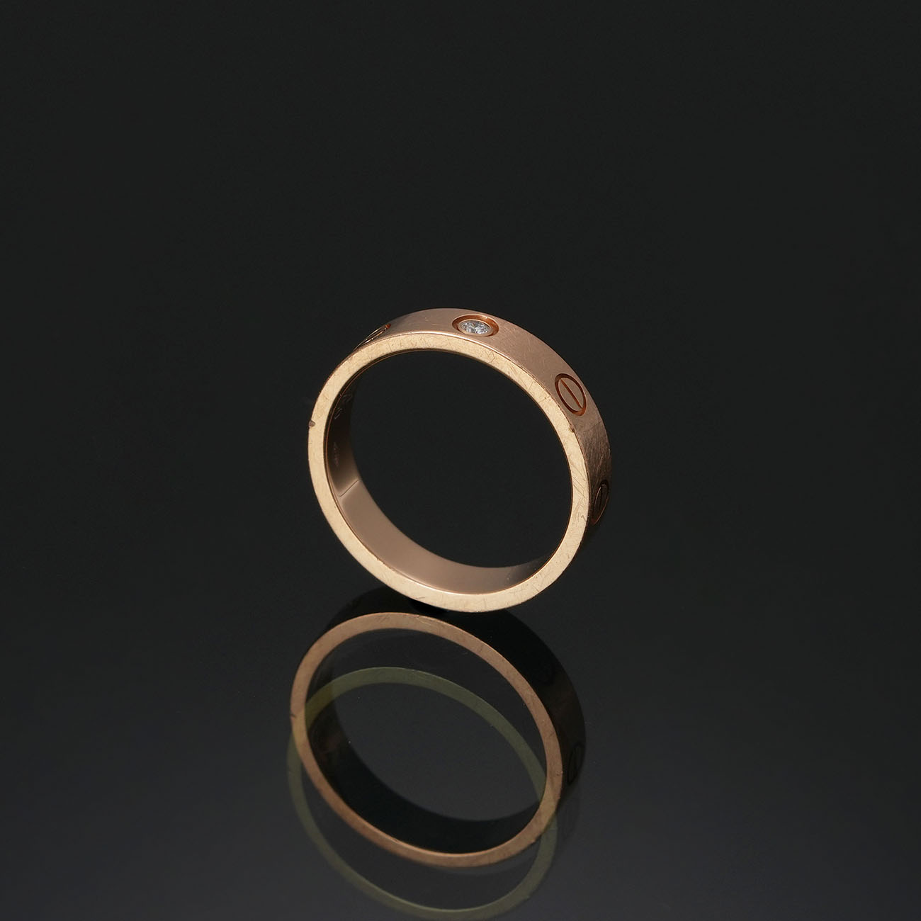CARTIER(USED)까르띠에 다이아 1P 러브 링 #51