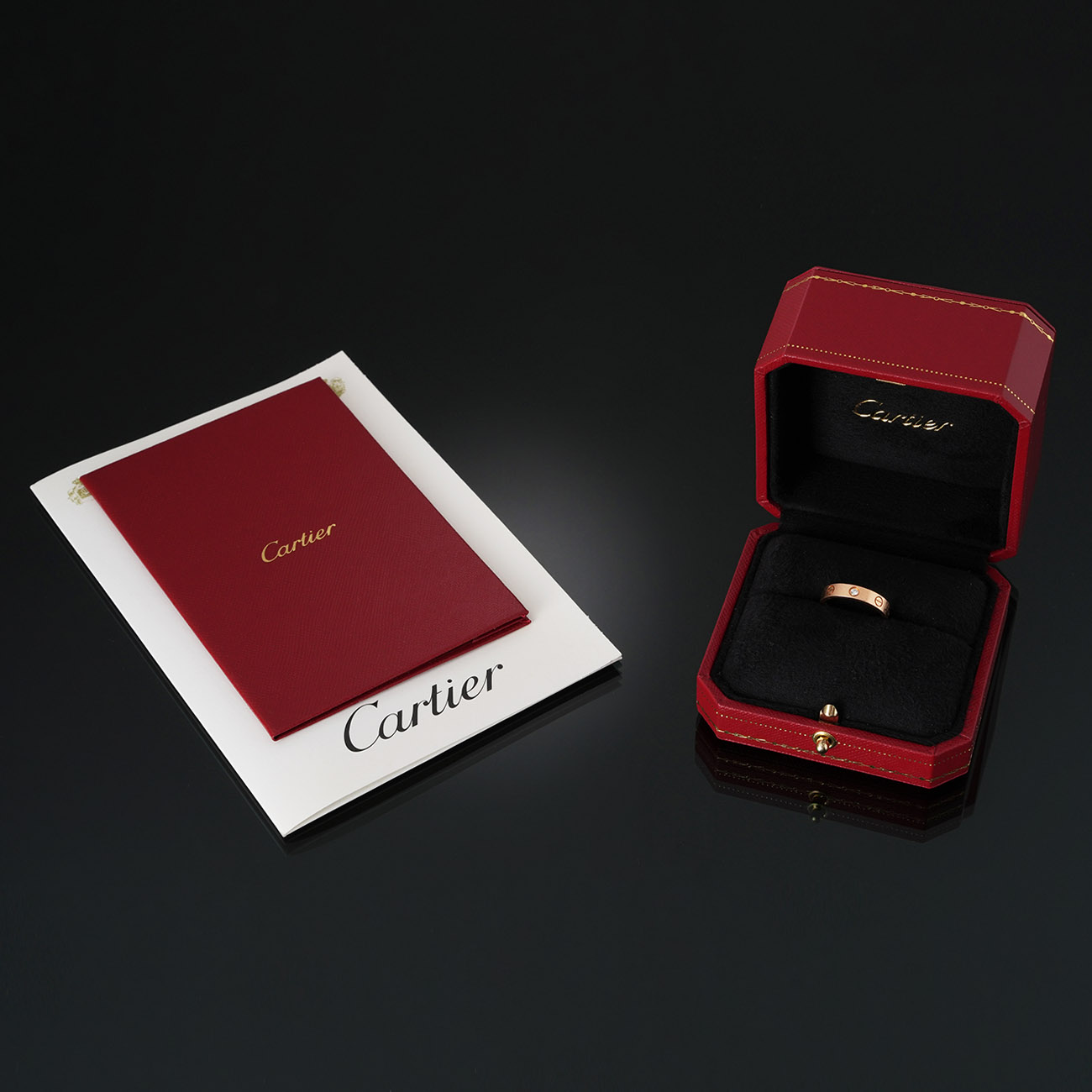 CARTIER(USED)까르띠에 다이아 1P 러브 링 #51