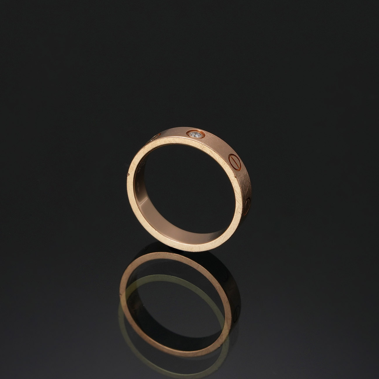 CARTIER(USED)까르띠에 다이아 1P 러브 링 #51