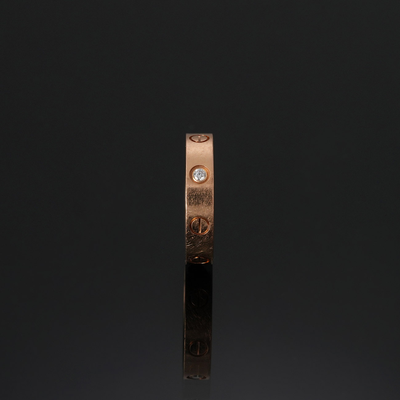CARTIER(USED)까르띠에 다이아 1P 러브 링 #51