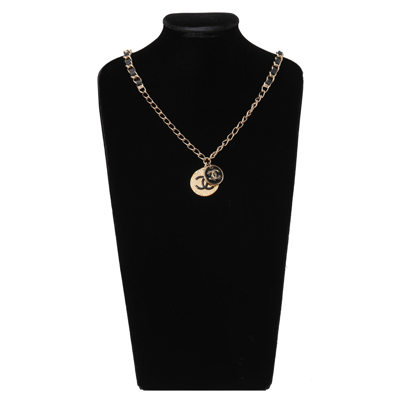 CHANEL(USED)샤넬 AB8753 더블 코인 펜던트 네크리스