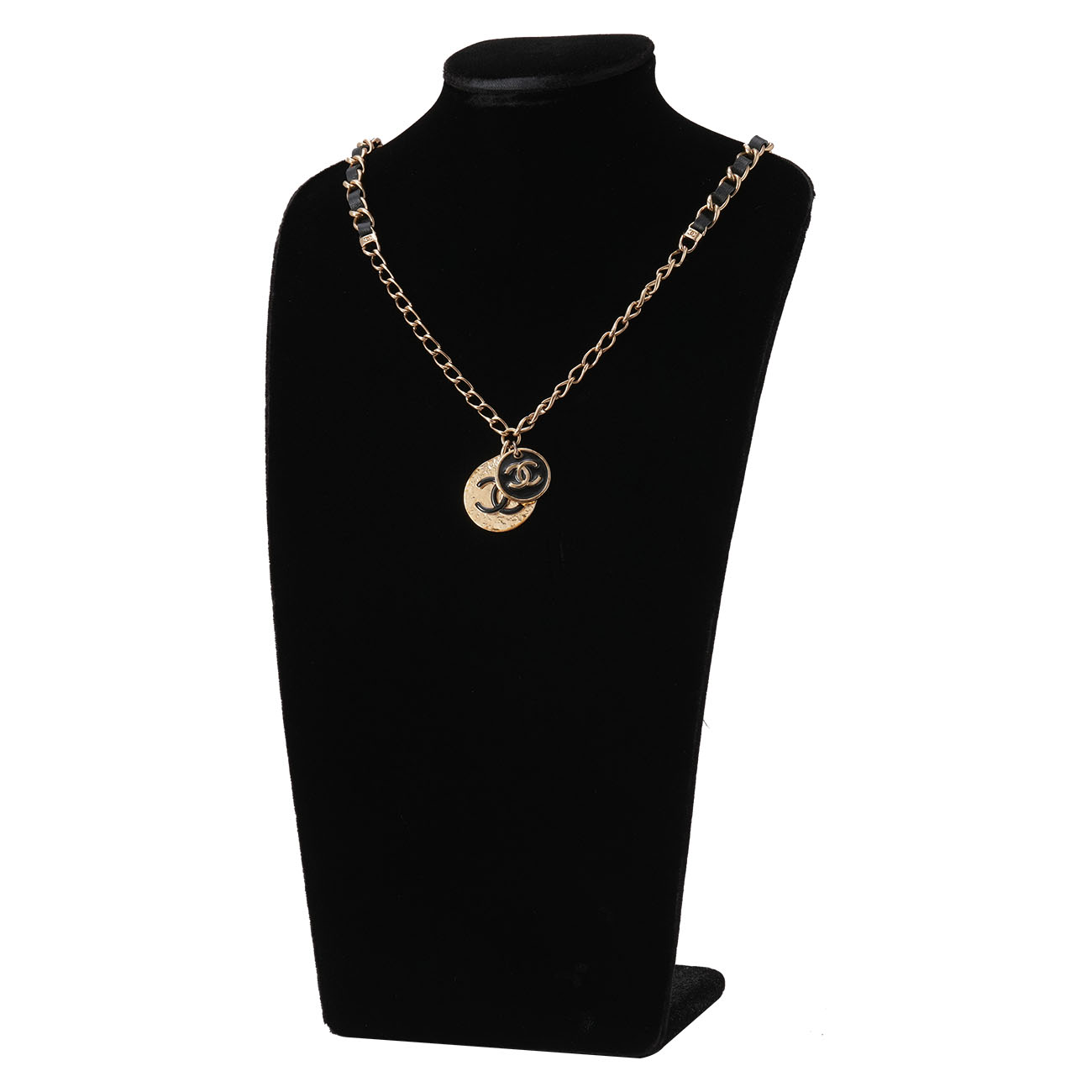CHANEL(USED)샤넬 AB8753 더블 코인 펜던트 네크리스