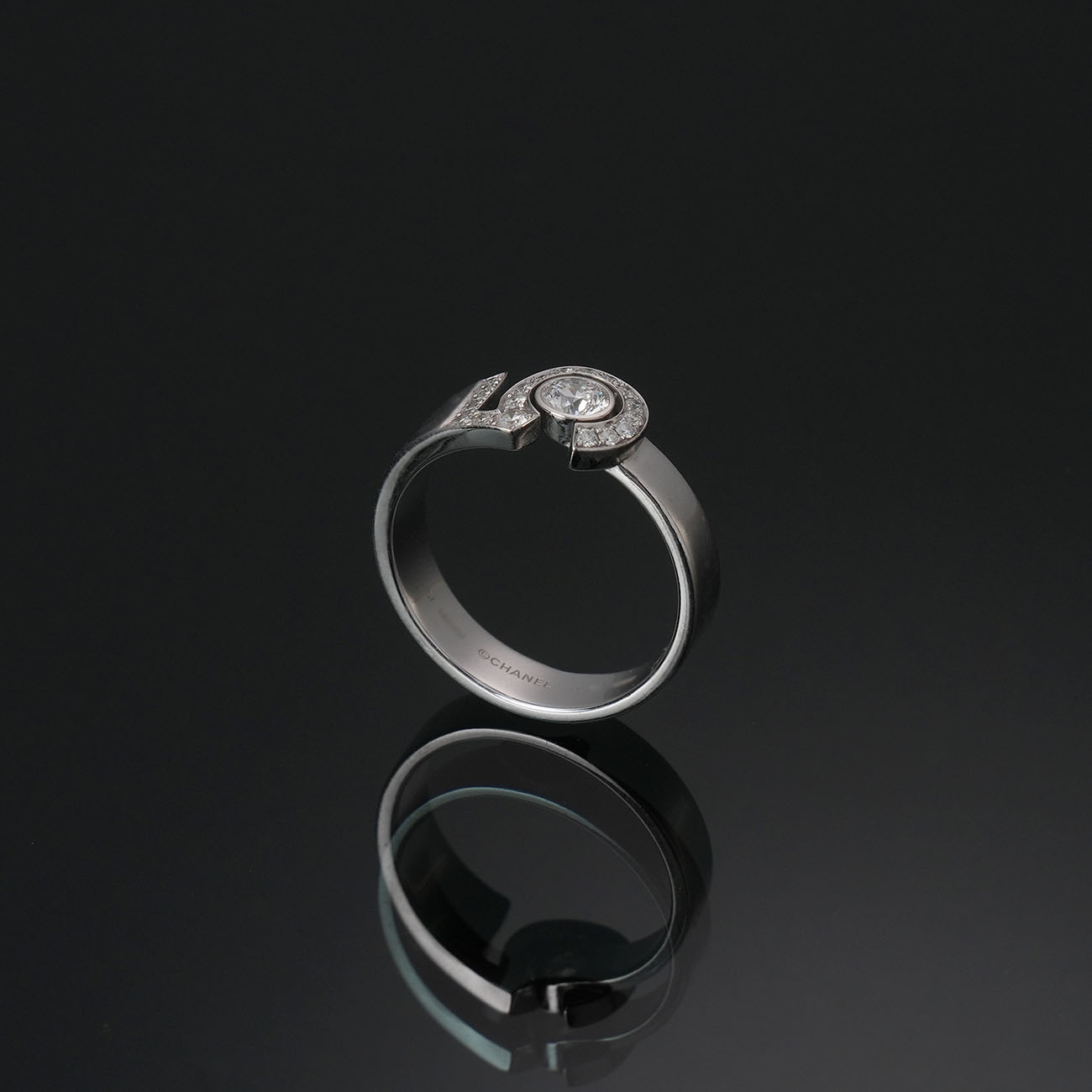 CHANEL(USED)샤넬 J12002 NO.5 다이아 링 #57