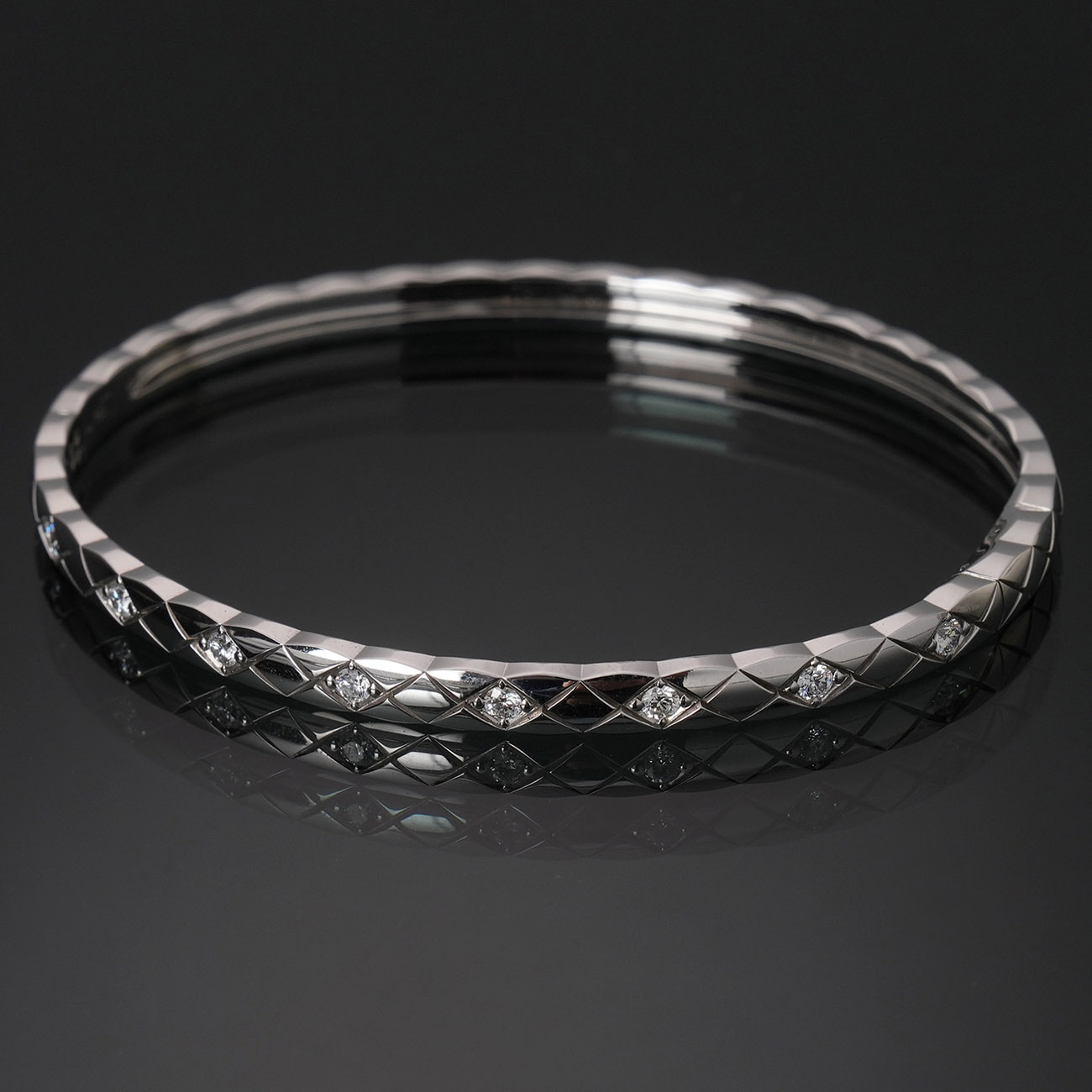 CHANEL(USED)샤넬 J12328 다이아 코코 크러쉬 브레이슬릿 #S