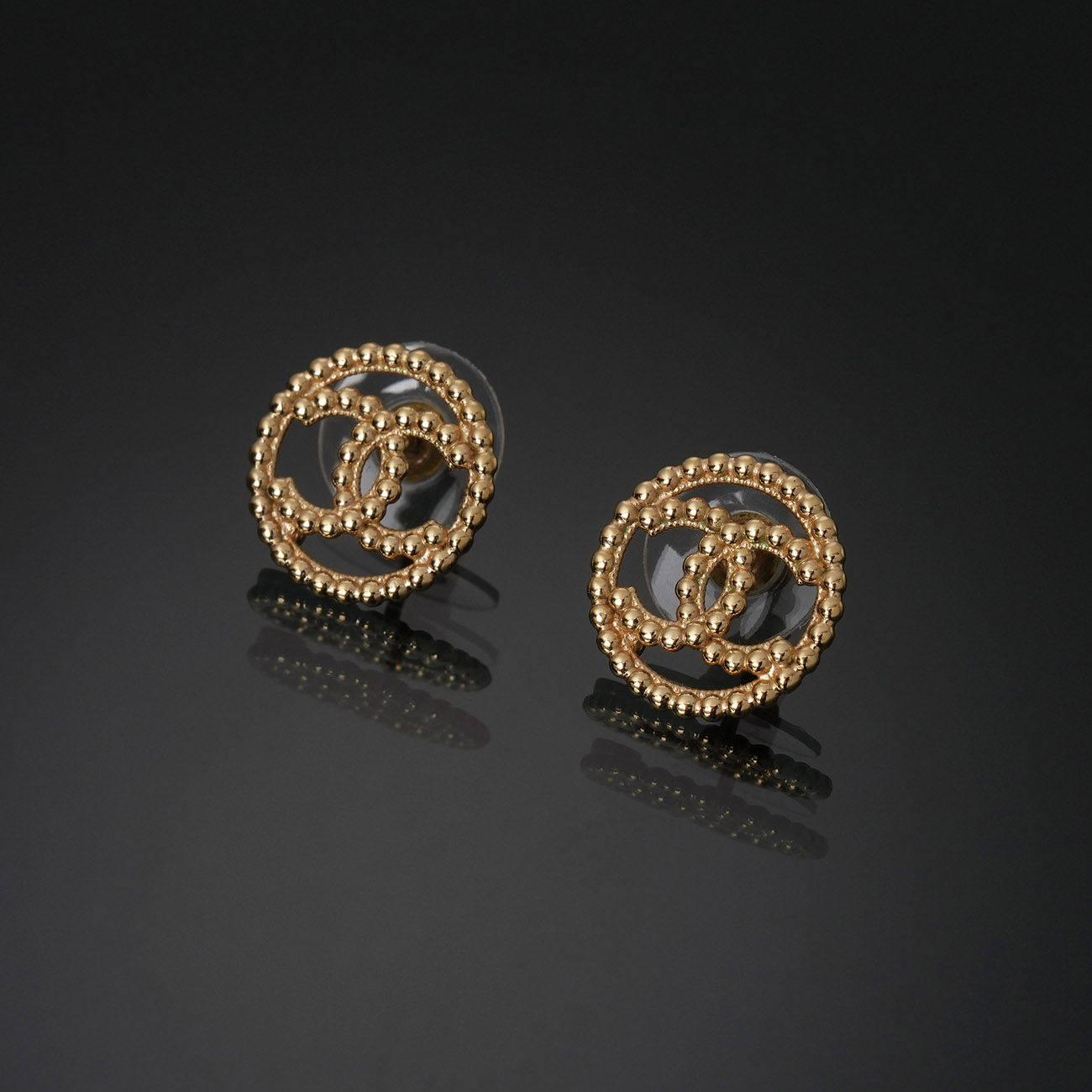 CHANEL(USED)샤넬 AB7784 CC로고 라운드 이어링