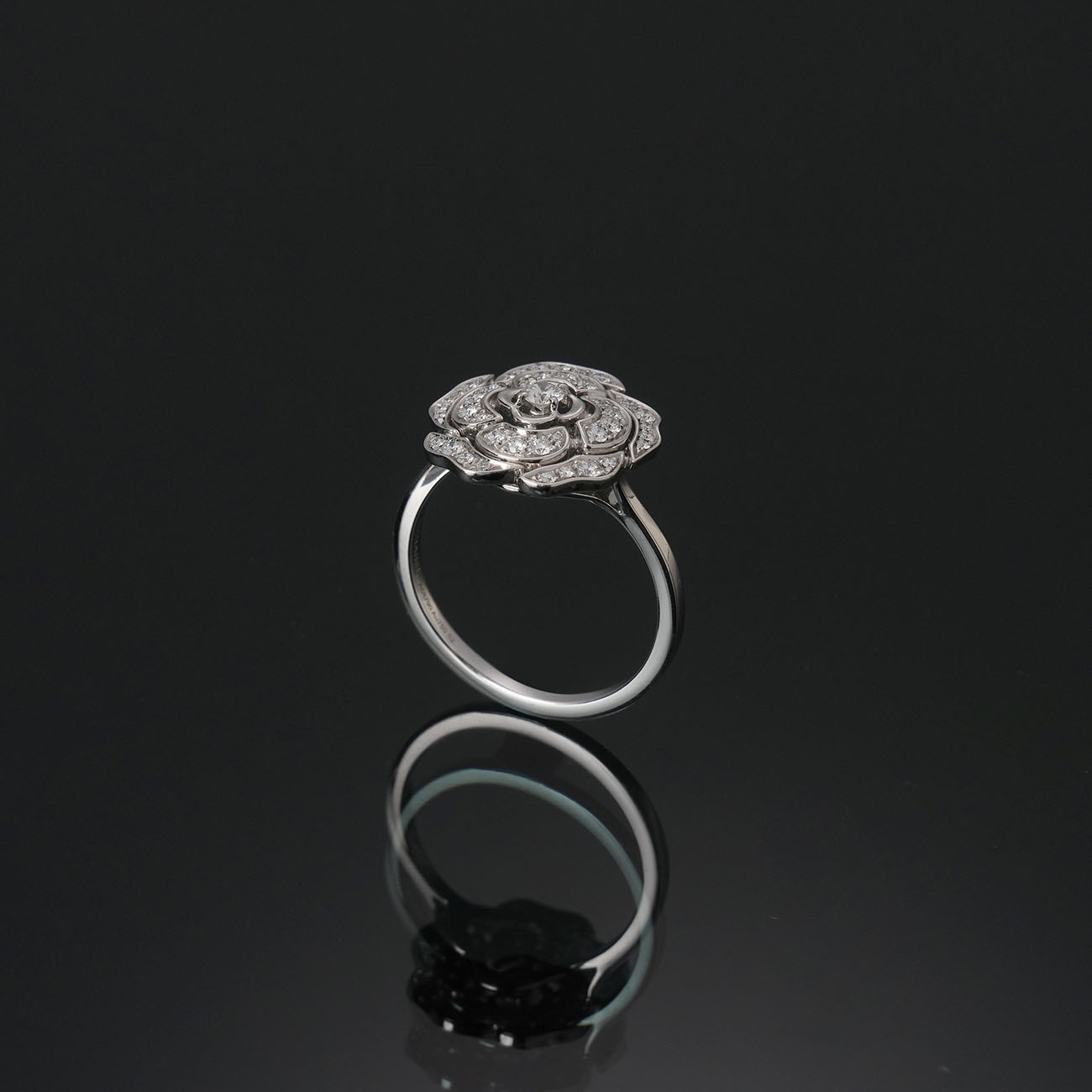 CHANEL(USED)샤넬 J11188 카멜리아 다이아 링#52