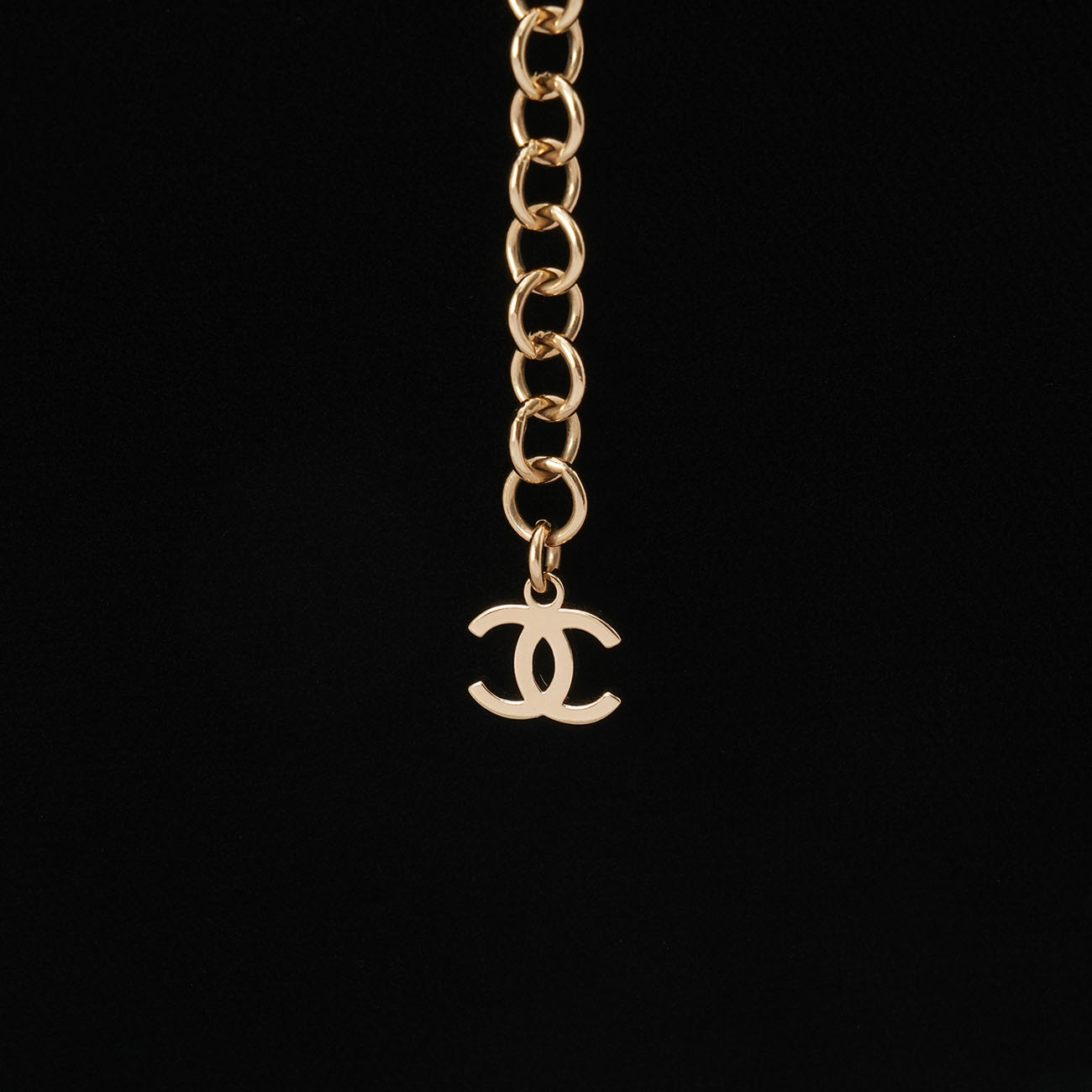 CHANEL(USED)샤넬 ABC664 레터링 체인 벨트 목걸이