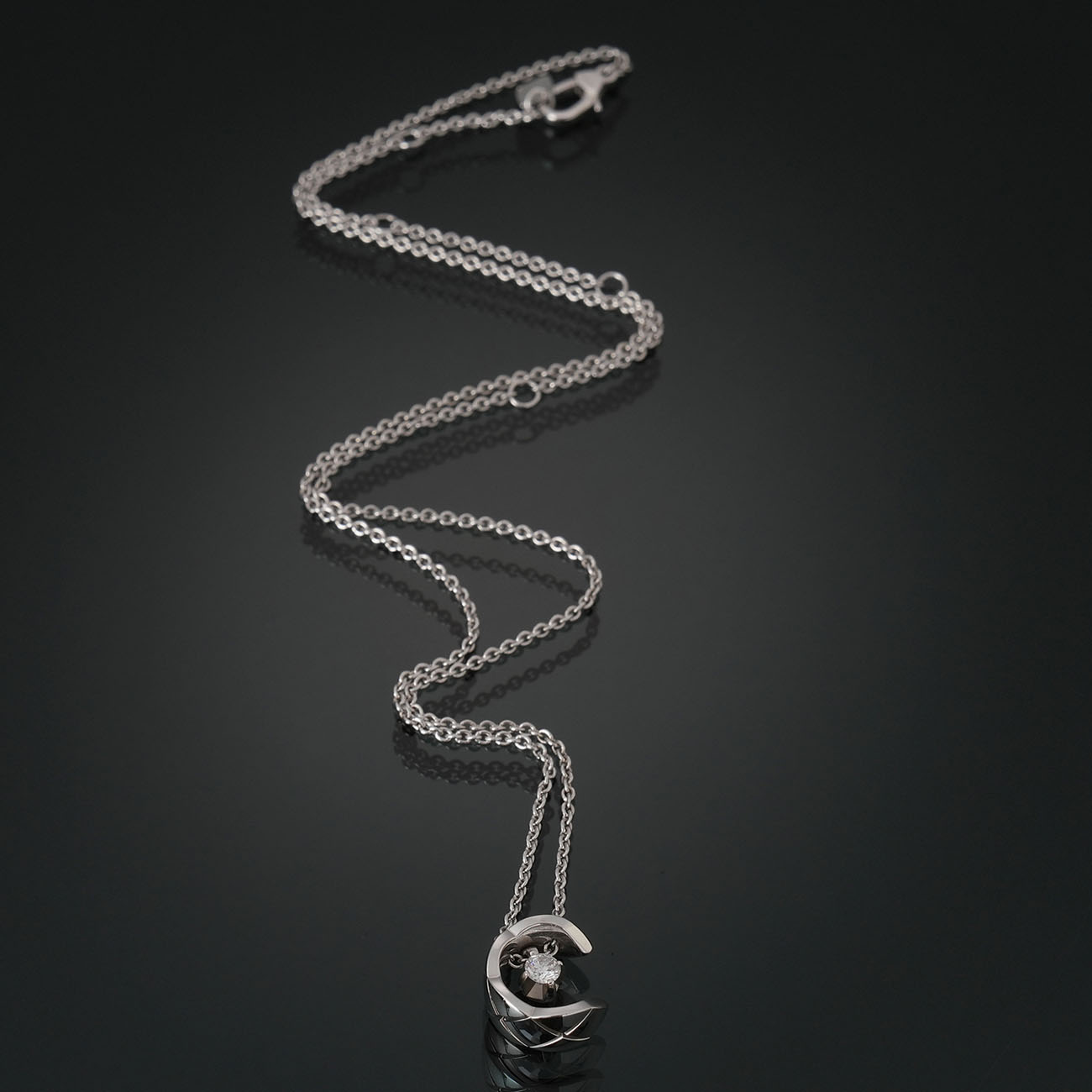CHANEL(USED)샤넬 코코크러쉬 다이아 네크리스 J12104