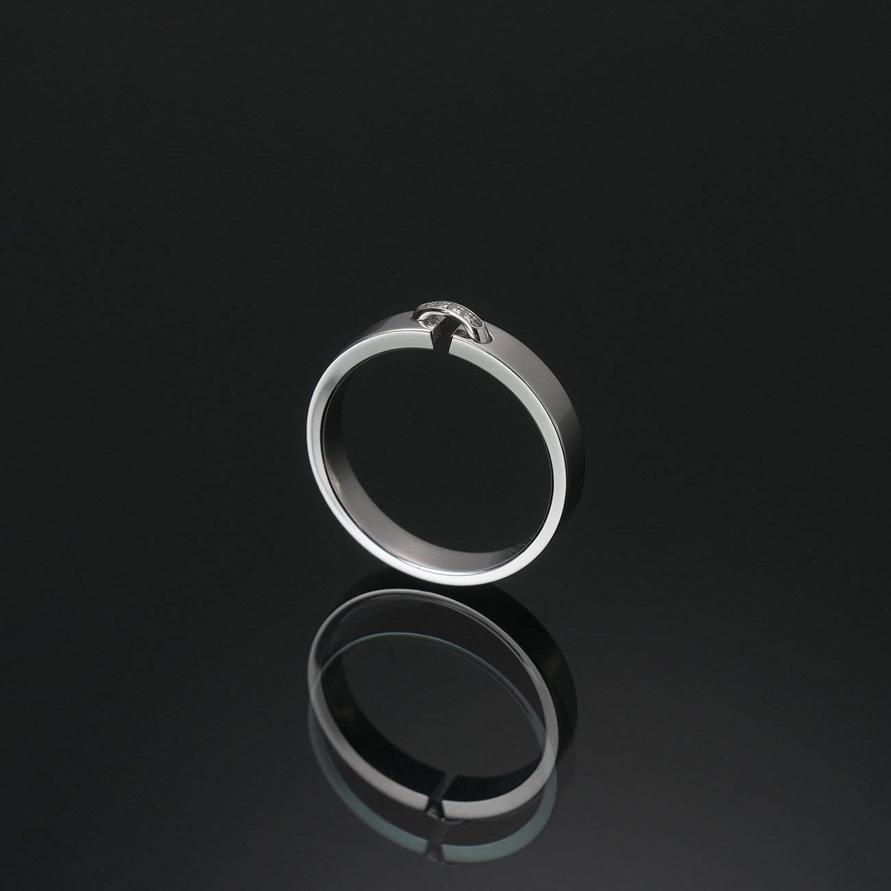 CHAUMET(USED)쇼메 다이아 리앙 에비당스 링 #60