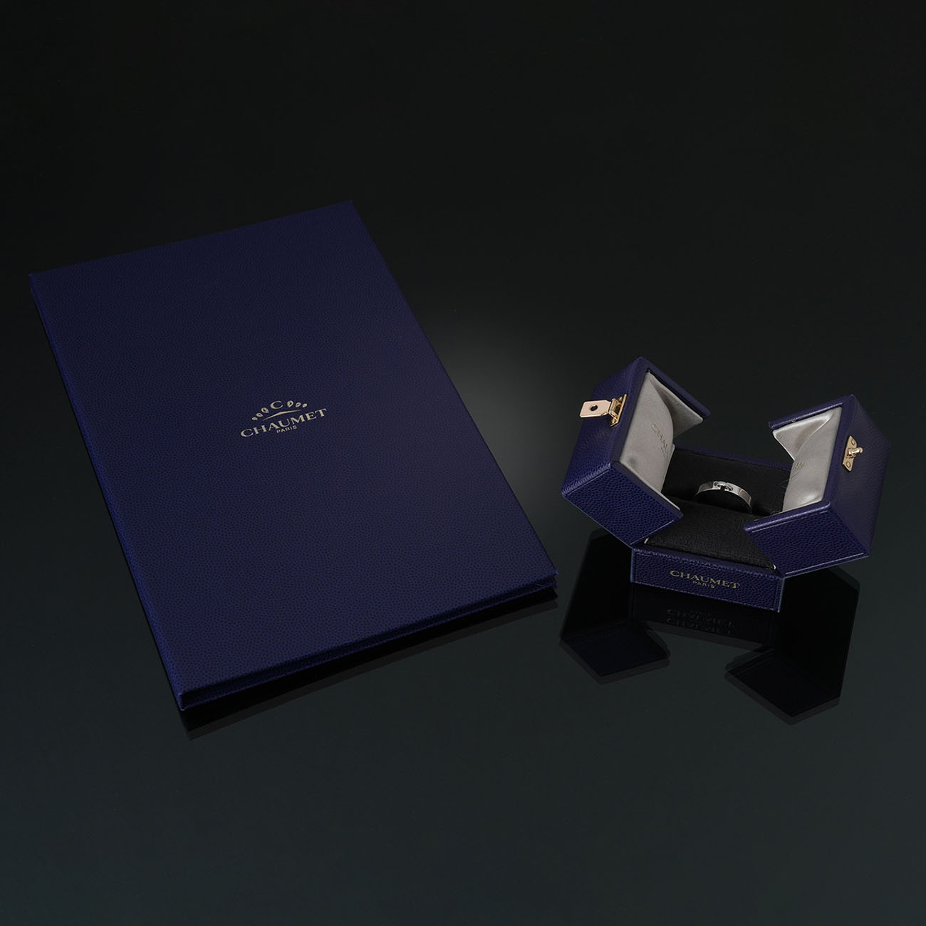 CHAUMET(USED)쇼메 다이아 리앙 에비당스 링 #60