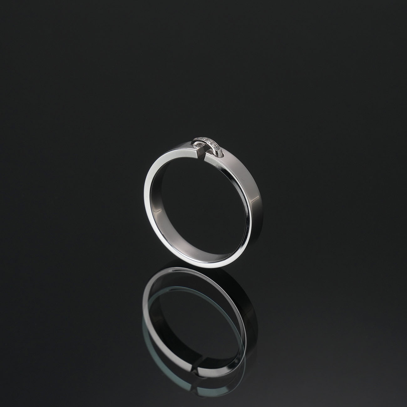 CHAUMET(USED)쇼메 다이아 리앙 에비당스 링 #60