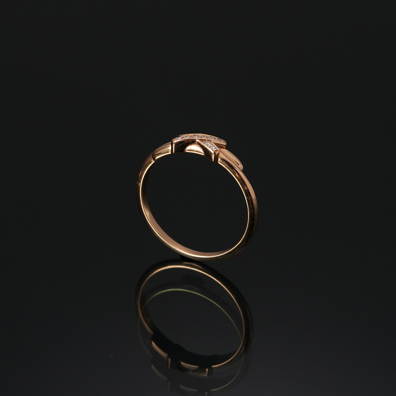 CHAUMET(USED)쇼메 1.5mm 다이아몬드 리앙 링 #52