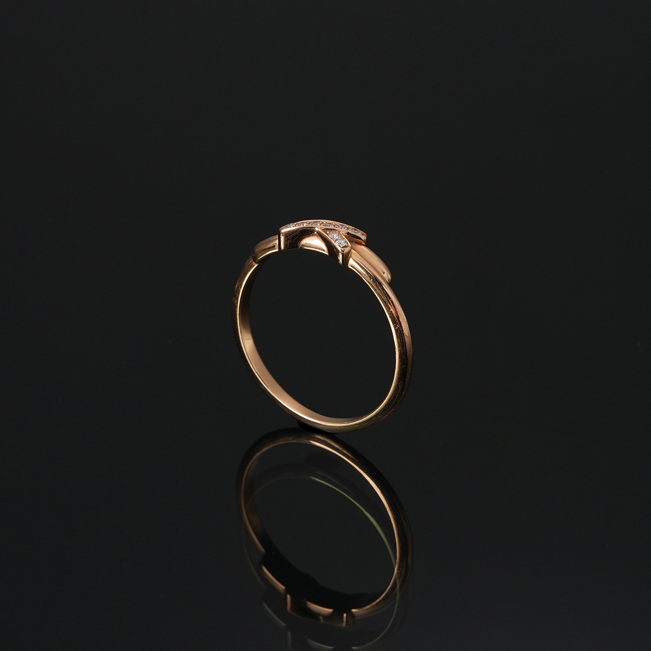 CHAUMET(USED)쇼메 1.5mm 다이아몬드 리앙 링 #52