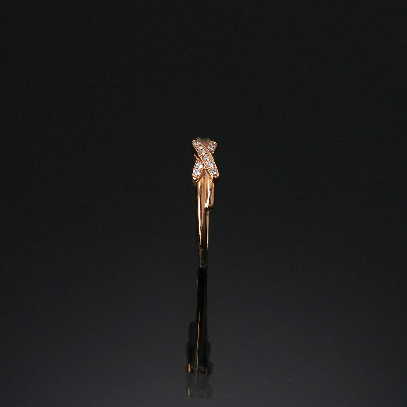 CHAUMET(USED)쇼메 1.5mm 다이아몬드 리앙 링 #52