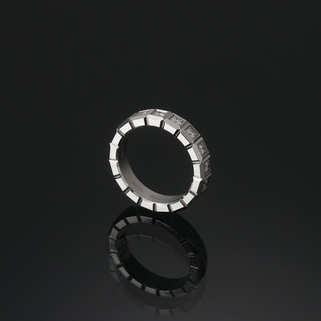 CHOPARD(USED)쇼파드 다이아 파베 아이스큐브링 17P #48