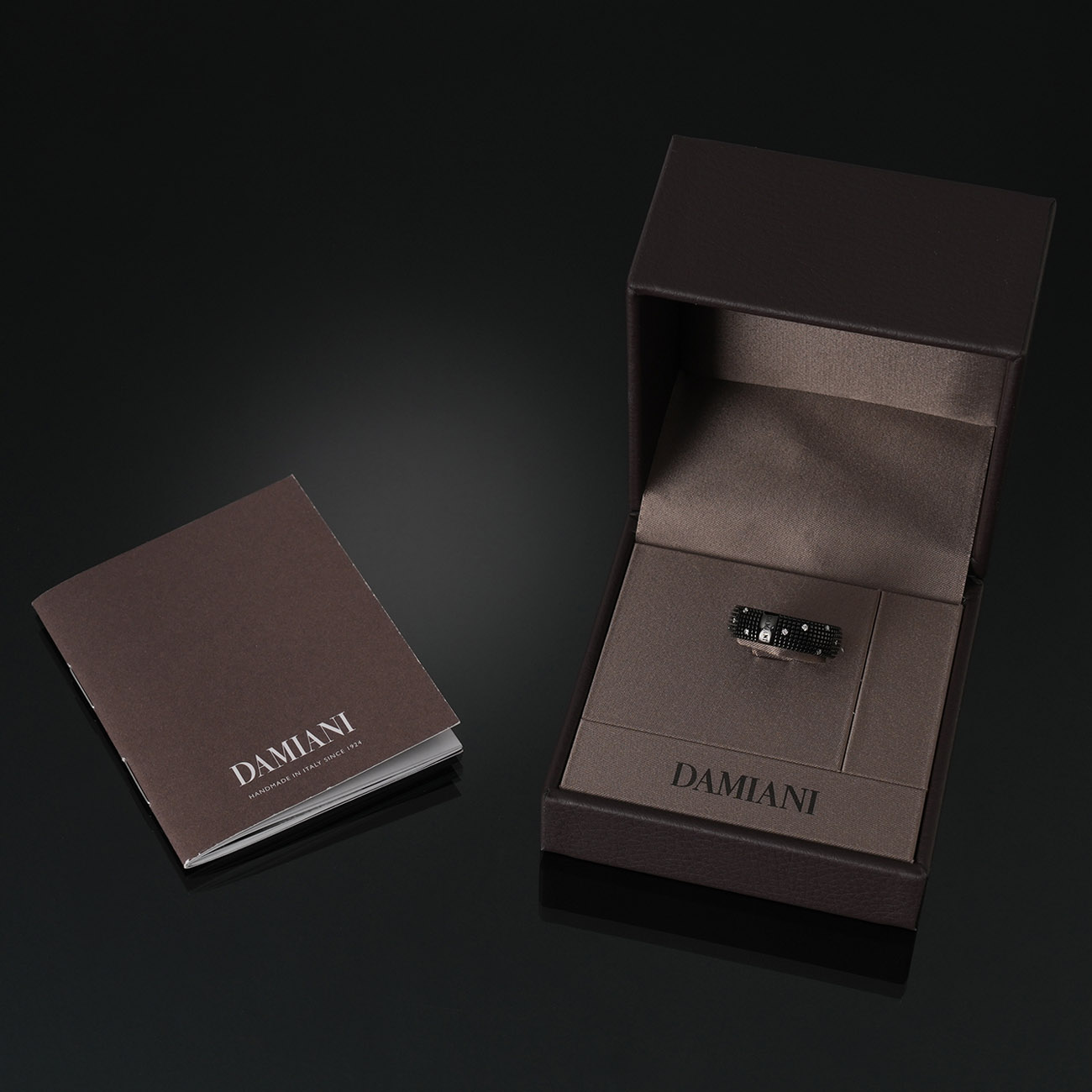 DAMIANI(USED)다미아니 블랙 다이아몬드 메트로폴리탄 링 #20