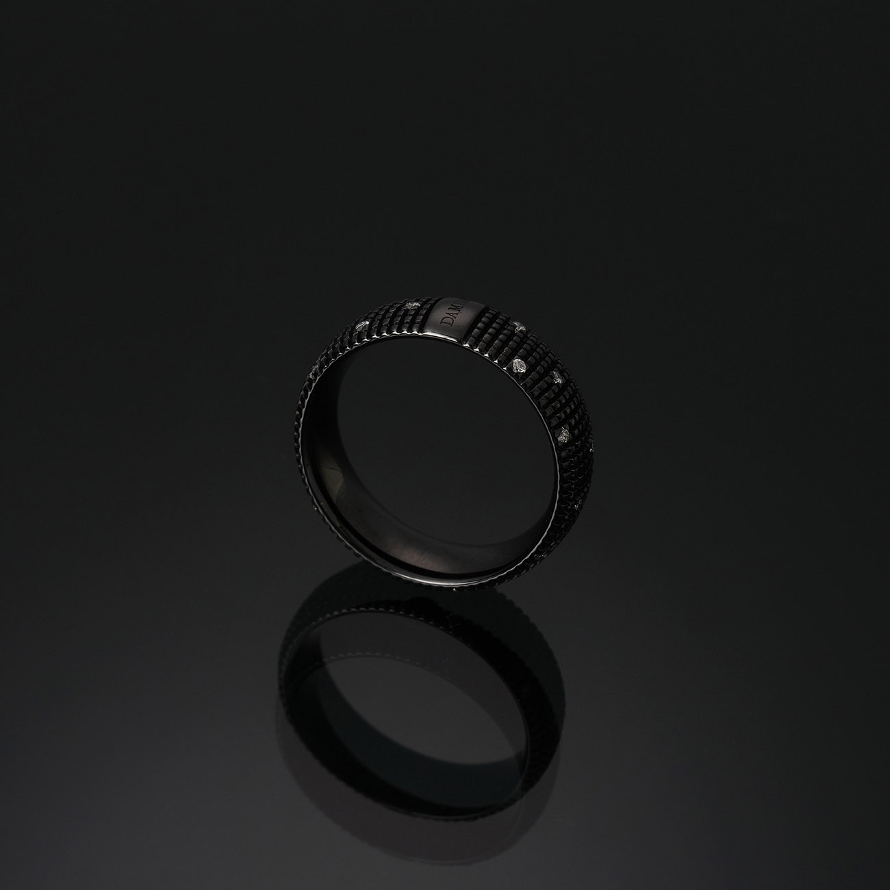 DAMIANI(USED)다미아니 블랙 다이아몬드 메트로폴리탄 링 #20